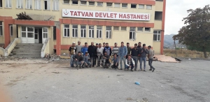 BAŞLAMA TARİHİ: 15,10,2019 BİTLİS TATVAN DEVLET HASTANESİ GÜÇLENDİRME İŞİ 343 ADET KOLON 54 ADET PERDE YAPIMI 1300 METREKÜP RADYE TEMEL HARFİYATI 4 BİN METREKARE KARO TABAN SÖKÜMÜ 